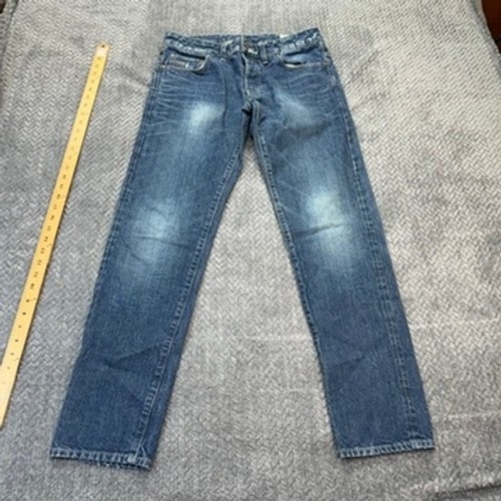 G-Star Raw‎ 3301 Low Tapered Blue Denim Jeans Mens 32x30 Button Fly